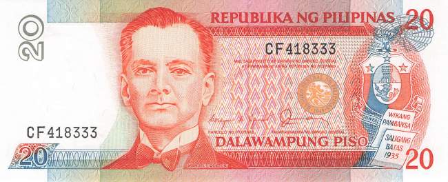 Philippinen 20 Piso 1985 p170b